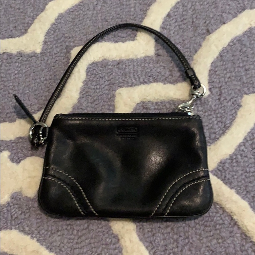 Black Coach wristlet